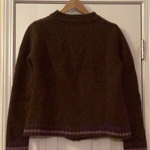 Women’s Long Sleeve Lambswool & Rabbit hair Warm Front Zip Sweater. Size M 10-12